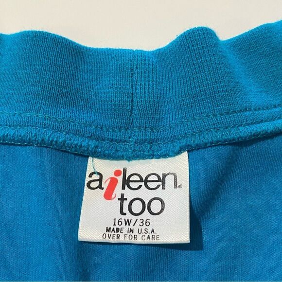 Vintage Aileen Too Blue Button Up V-Neck Sweater Cardigan Women’s Size 16W/36 - Picture 4 of 16